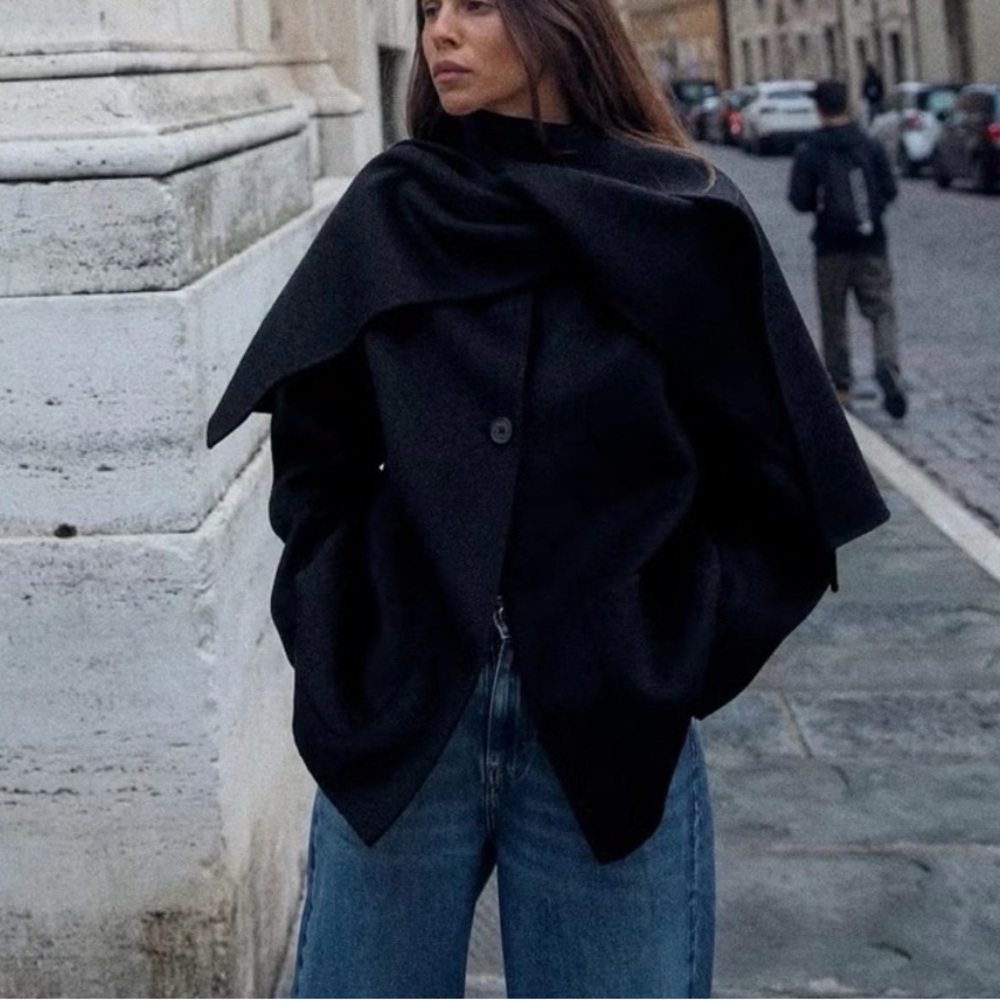 Zara scarf wool blend short